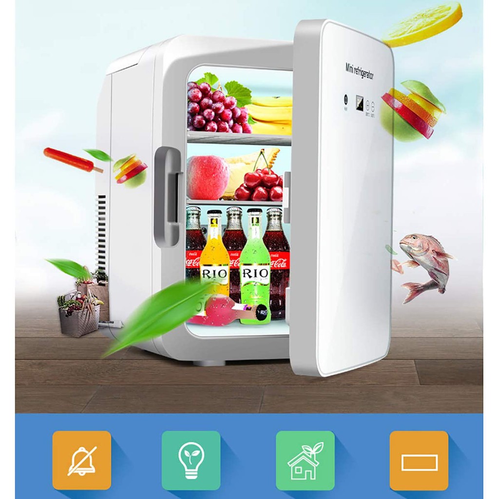 [ĐẠI HẠ GIÁ] Tủ lạnh mini 10 lít có hiện thị nhiệt độ dùng cho gia đình và ô tô