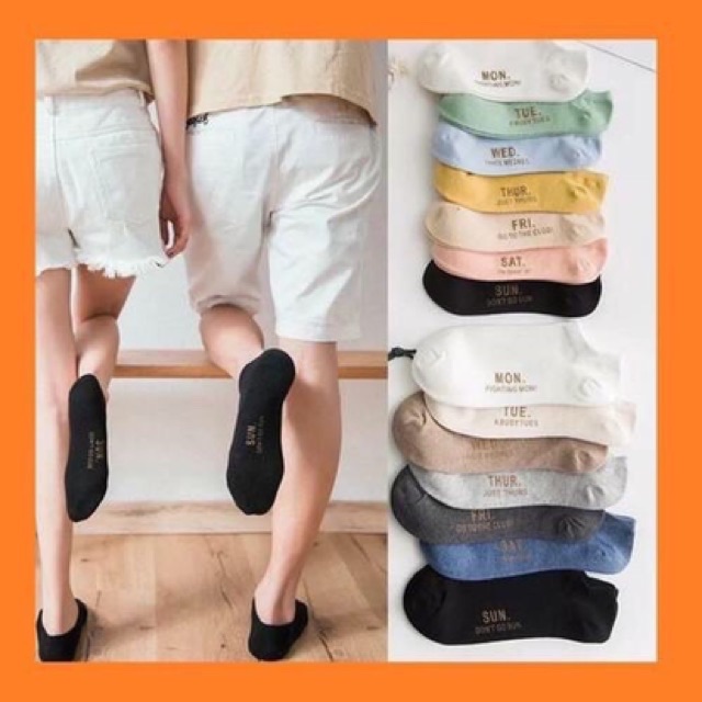 Set 7 đôi tất tuần nam / nữ