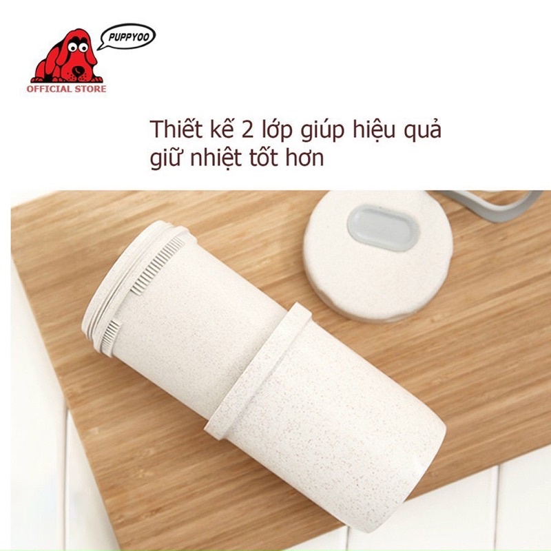 Cốc Ủ Cháo - Đựng Canh 300ml Lúa Mạch An Toàn Cho Sức Khỏe