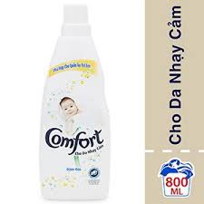 NƯỚC XẢ VẢI COMFORT TRẮNG CHO DA NHẠY CẢM/ 1 lần xả/ phơi trong nhà (CHAI 800ML)