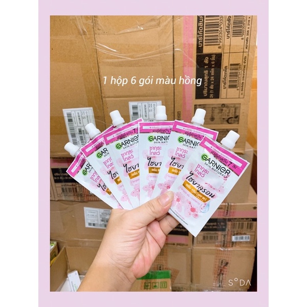 Kem dưỡng ganier thái lan( 1 hộp 6 gói)