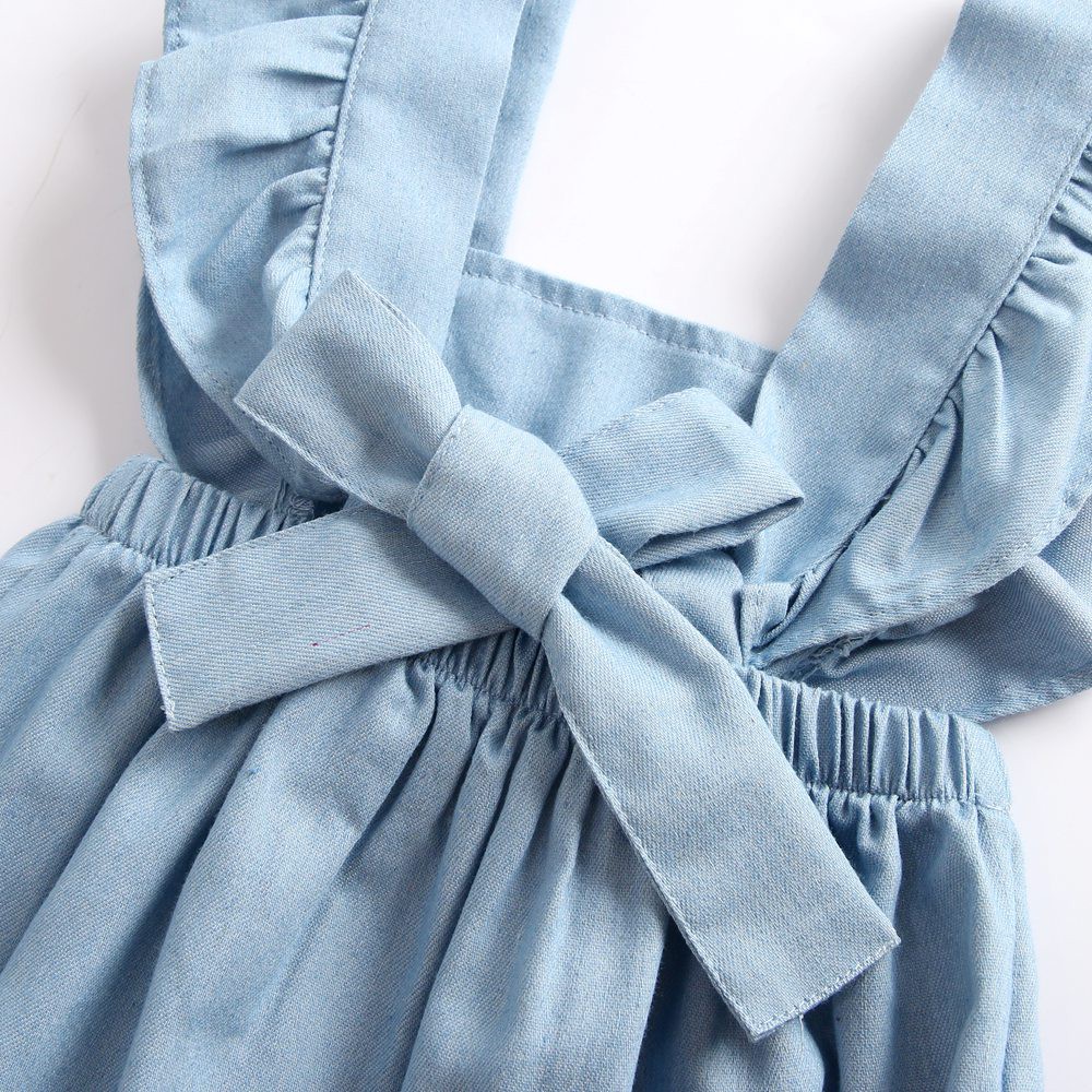 Bộ Áo Liền Quần Sanlutoz Cotton Màu Xanh Lam Thời Trang Cho Bé Gái / Bé Trai