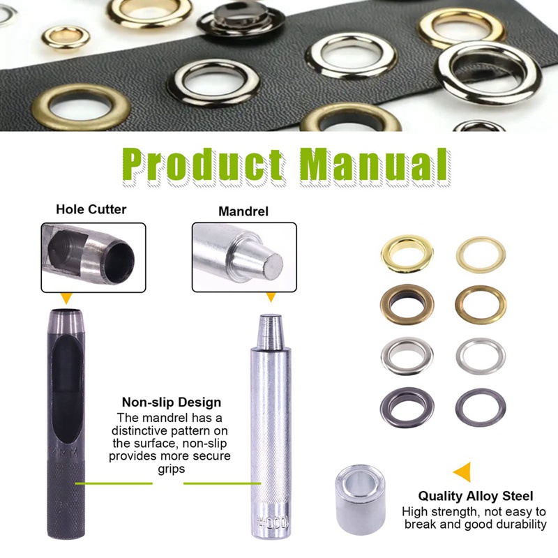 Set 63 Vòng Đệm Dày 1 / 2 Inch Kèm 4 Màu Bằng Kim Loại