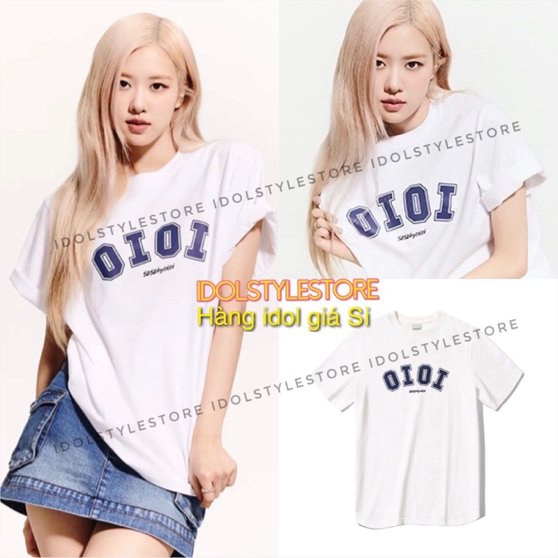 Áo thun OI như Rosie Rose Blackpink và Seulgi Redvelvet