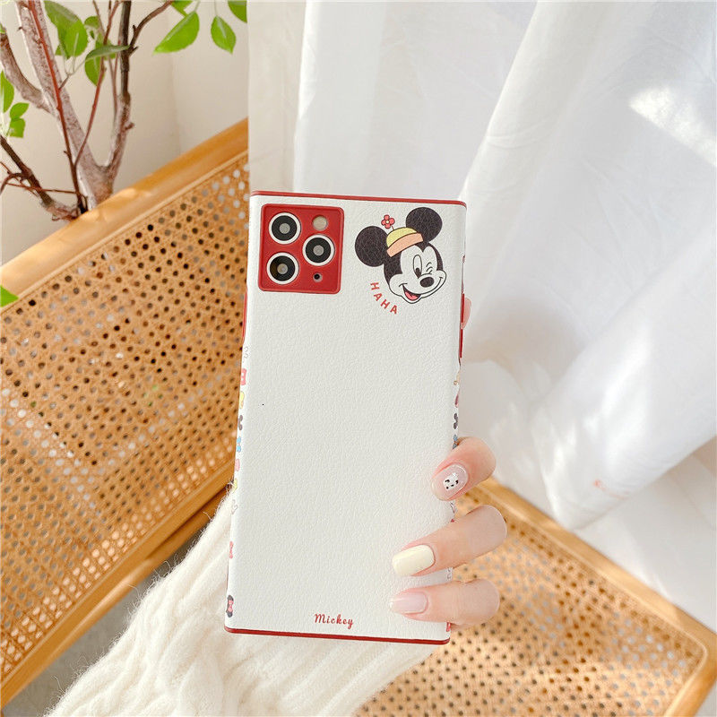 Ốp điện thoại hình chuột hoạt hình dễ thương thích hợp cho iPhone 11 12 Pro Max da 7 8 Plus X Xs Xr Xsmax 7plus 8plus