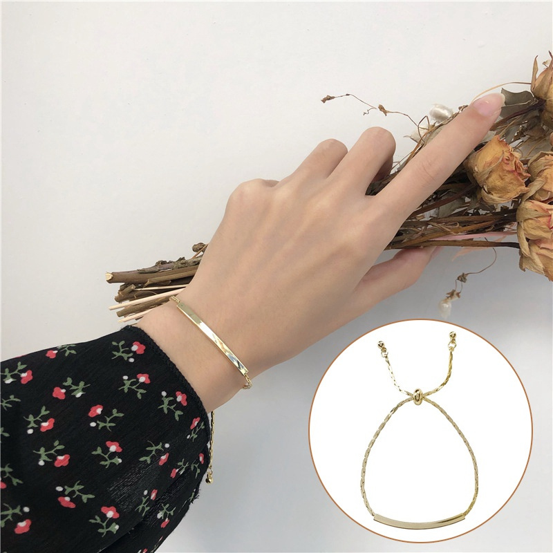 Vòng tay kiểu dáng đơn giản phong cách Hàn Quốc dành cho nữ