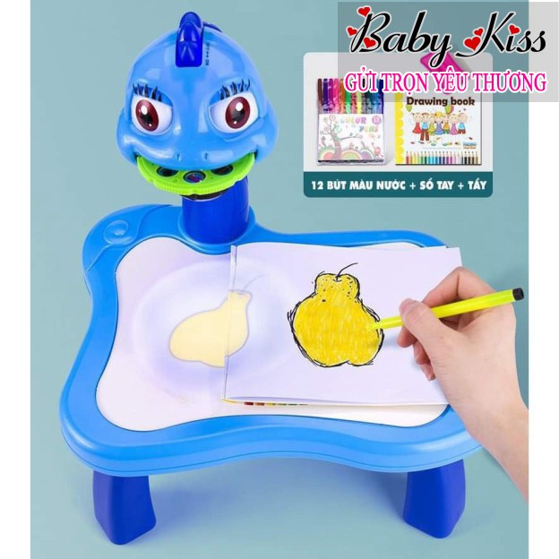 [❤️ DEAL SỐC ❤️] Máy Chiếu Đa Năng + Bàn Vẽ Thông Minh có máy chiếu kèm Nhạc Cho Bé tập tô tập vẽ - Baby Kiss Shop