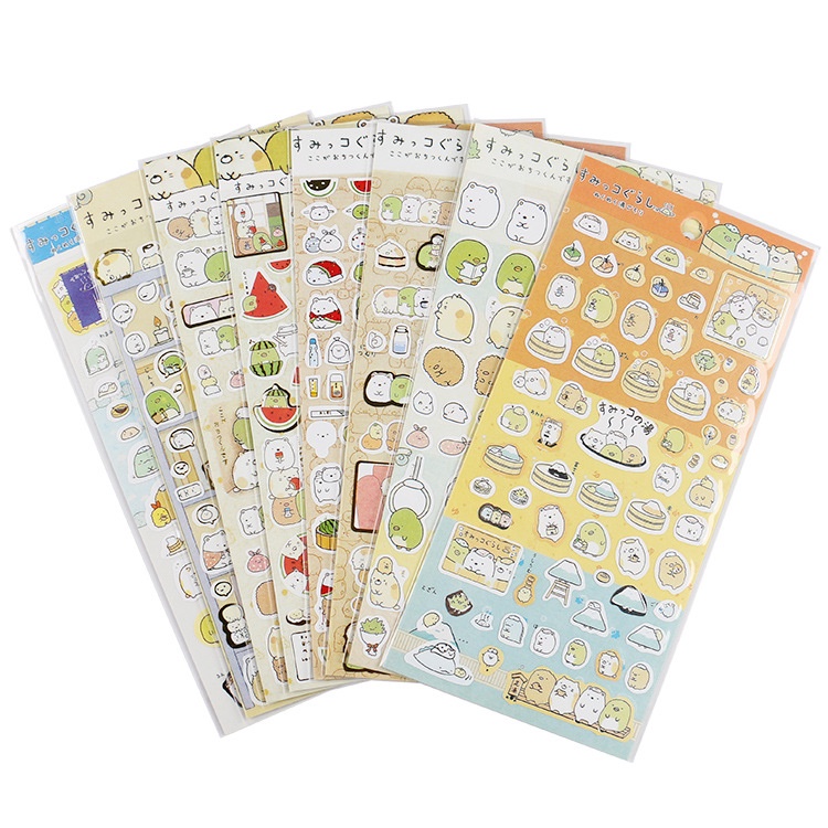Tem nhãn sticker hình con gấu cute