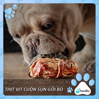 [HANDMADE] Thịt Vịt Cuộn Sụn Gối Bò ~ Xương Gặm ~ Xương Mài Răng Cho Chó ~ Snack Cho Thú Cưng - JFamille Pet Snack