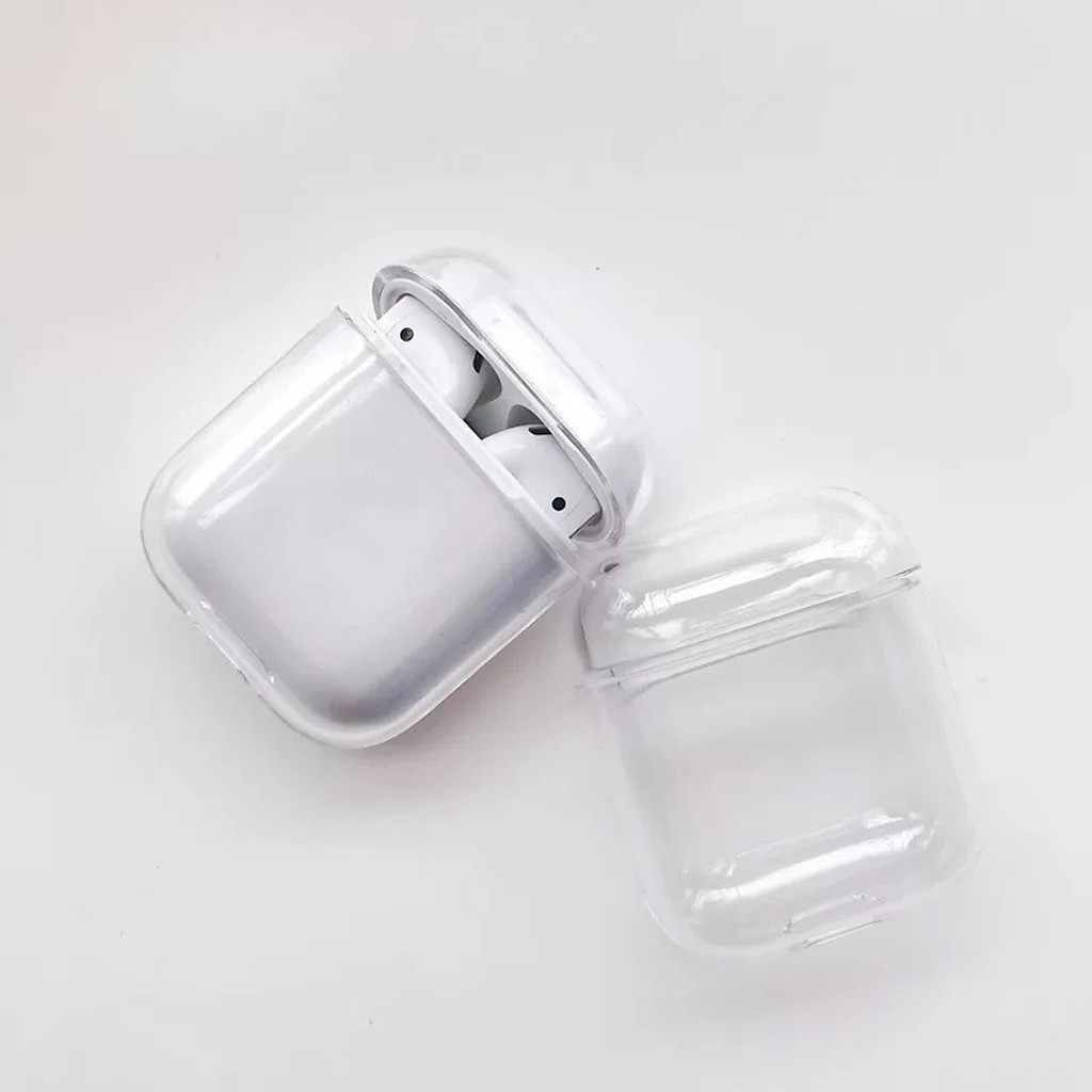 ỐP Vỏ Case Bọc Tai Nghe AirPod Pro / Airpod 1 / 3 / 2 Chất Liệu Silicon TPU Dẻo Trong Suốt Chống Bám Bụi kèm móc