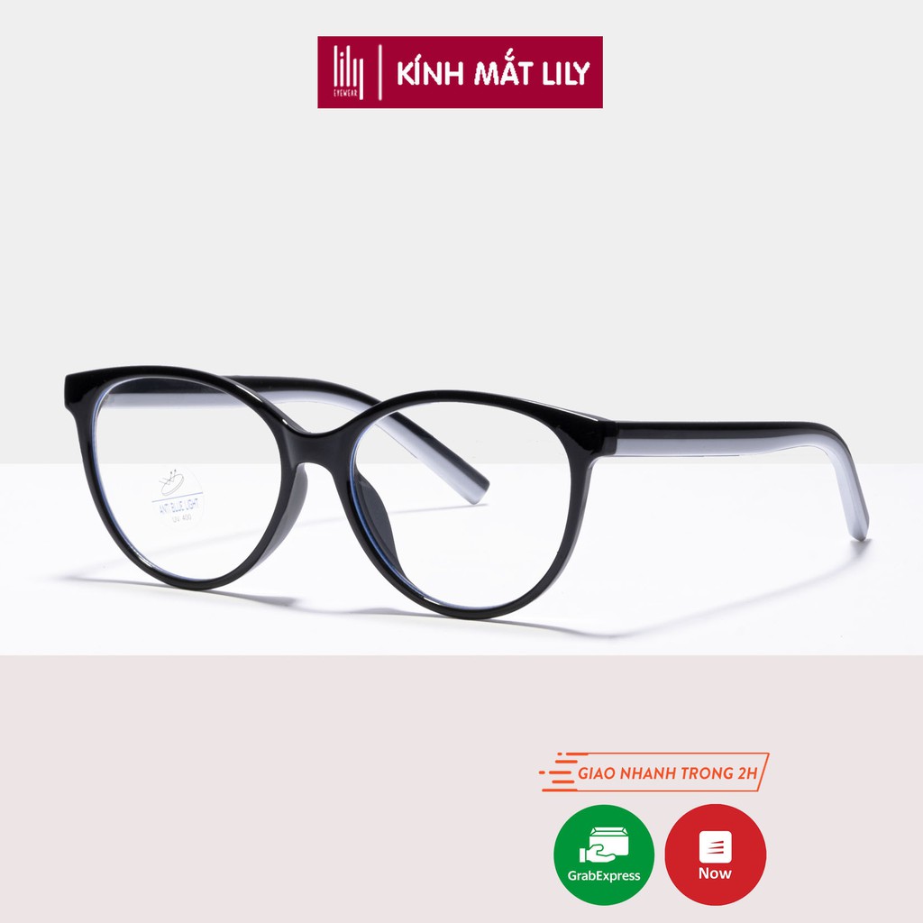Gọng kính mắt mèo nữ Lilyeyewear chất liệu nhựa dày dặn màu sắc thời trang 8265