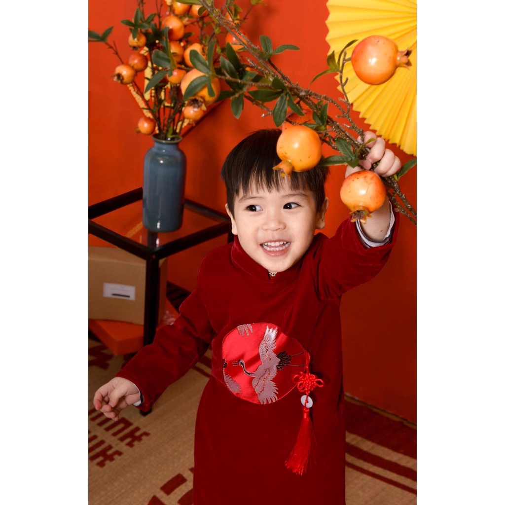 Áo dài bé gái thương hiệu Cát Linh size từ 10-35kg