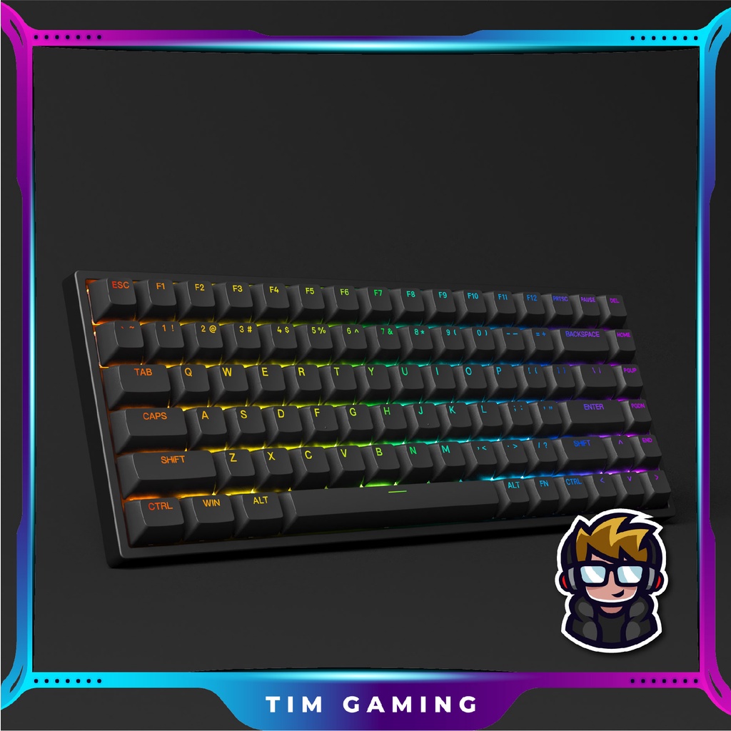 Bàn phím cơ AKKO Shine-Through Series 3084 / 3068 v2 / 5087 RGB – Black / White