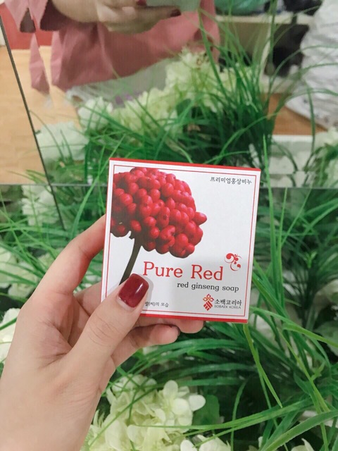 Xà bông tắm hồng sâm Pure Red- Red Ginseng Scrub Soap