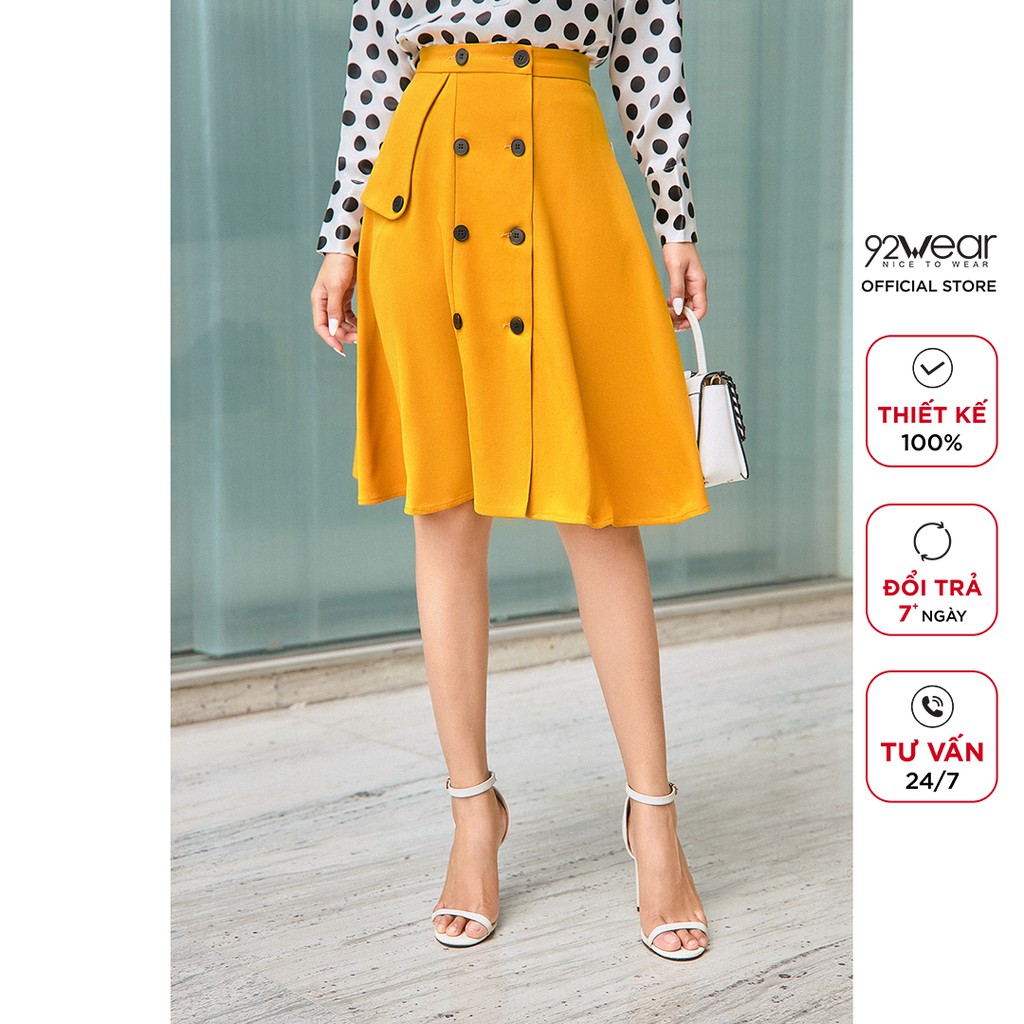 Chân váy dài công sở 92WEAR thanh lịch, tôn dáng phái đẹp JDA1895 | BigBuy360 - bigbuy360.vn