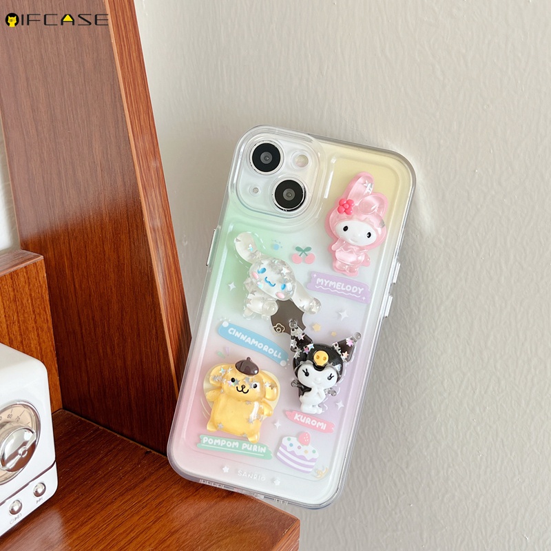 Ốp Điện Thoại Dẻo Trong Suốt Họa Tiết Hoạt Hình Cinnamoroll Melody Cho iPhone 13 12 11 Pro Max XS Max XR X 7 8 Plus