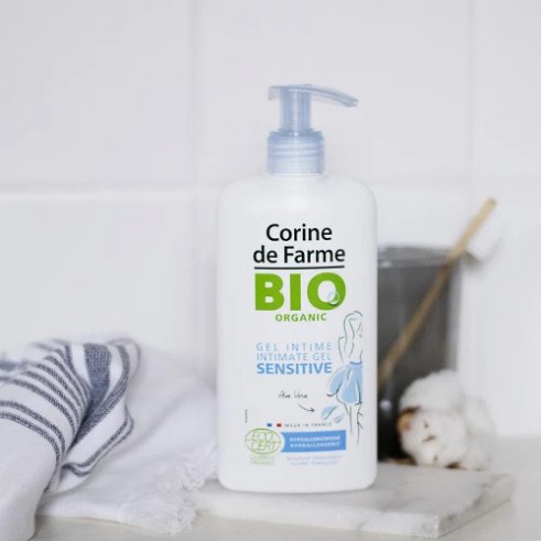 [CHÍNH HÃNG] Corine De Farm Organic Gel Làm Sạch Nhẹ Nhàng Và Dưỡng Ẩm Vùng Cơ Quan Sinh Dục Ngoài Organic Intimate Sens