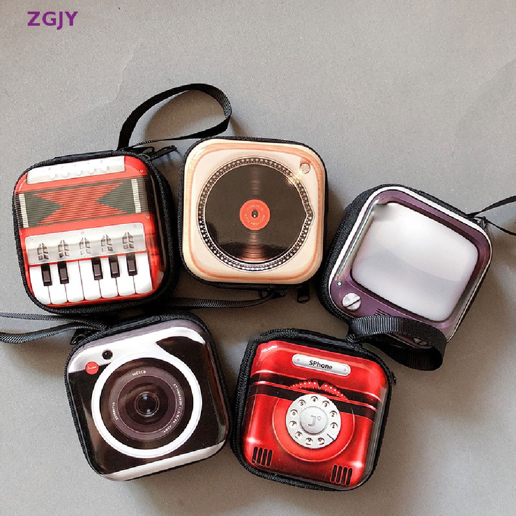 Ví Đựng Tai Nghe / Tiền Xu Mini Bằng Thiếc Phong Cách Retro Sáng Tạo Mới