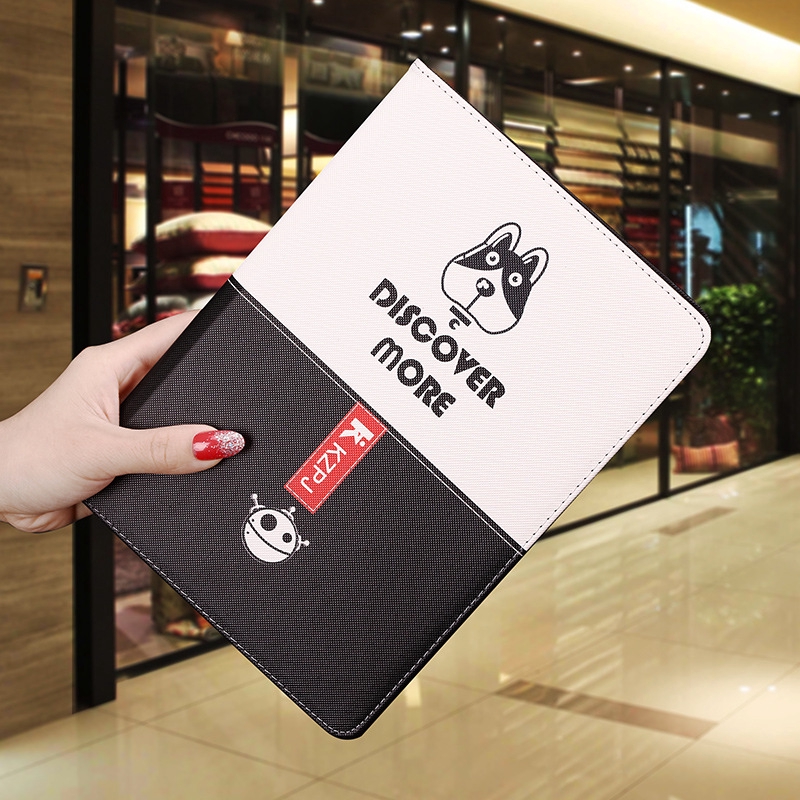 Creative dog cat pattern smart sleep function flip cover for Apple Tablet Ipad Mini 1 2 3 4 Ipad 2 3 4 9.7 flip case