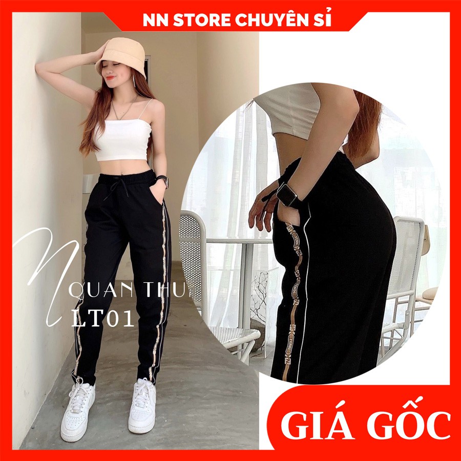 Quần nữ chất thun umi cao cấp co giãn 4 chiều  Quần dài nữ lưng thun vải mềm co giãn thoải mái LT01