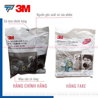 3M 3200 - MẶT NẠ PHÒNG ĐỘC VÀ HÓA CHẤT