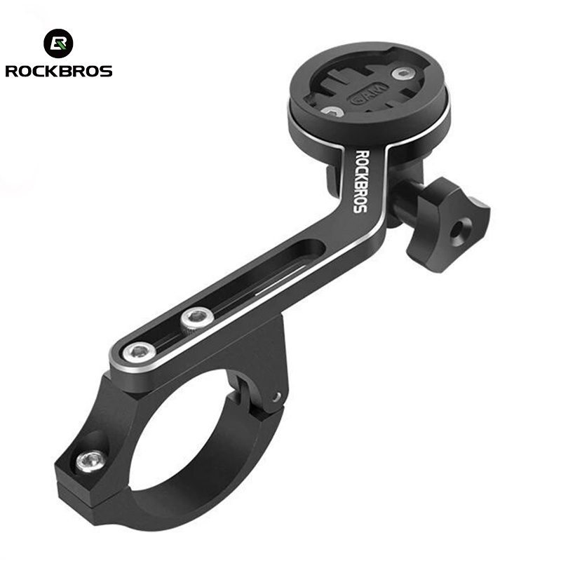 Giá đỡ máy tính gắn tay lái xe đạp ROCKBROS đa năng bằng hợp kim nhôm cho IGS/Garmin/Bryton/Cateye