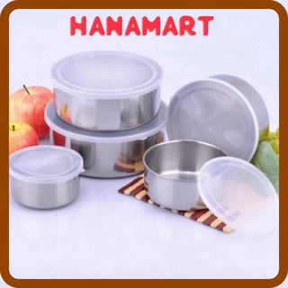 Bộ thố lạnh inox 5 món [ BÁT INOX 5 MÓN ]