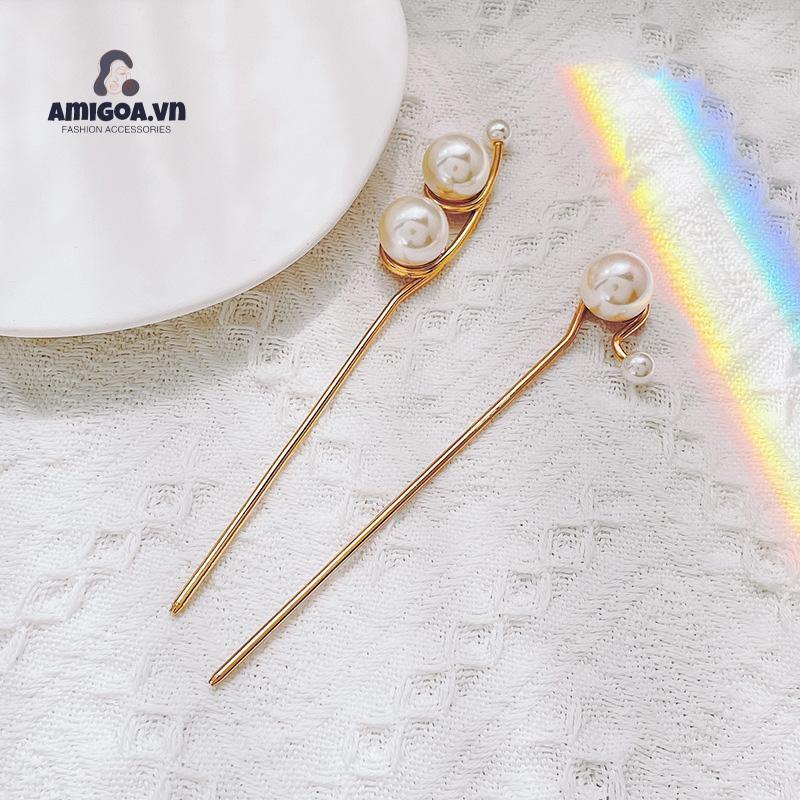 ✨✨Kẹp Tóc Kim Loại Thiết Kế Đơn Giản Tiện Dụng