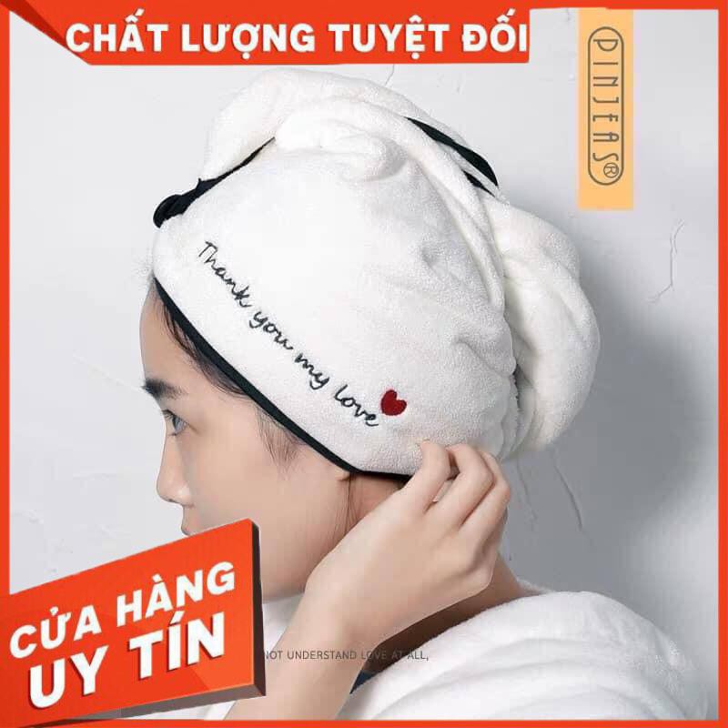 Mũ lau khô tóc, chùm tóc, ủ tóc sau khi gội