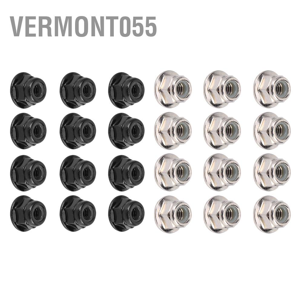 Vermont055 12PCS Non‑Slip Tire 4mm Lock Nut for Axial Traxxas TRX4 TRX6 SCX10 1/10 RC Model Car