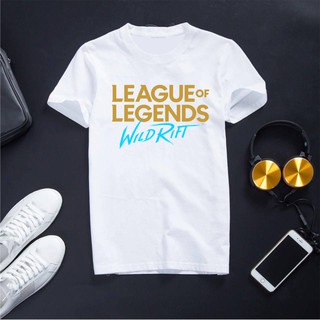 Áo Liên Minh Tốc Chiến Logo League of Legends Wild Rift Cổ Tròn 2 Màu Đen Trắng Cực Chất Hot Trend 2021