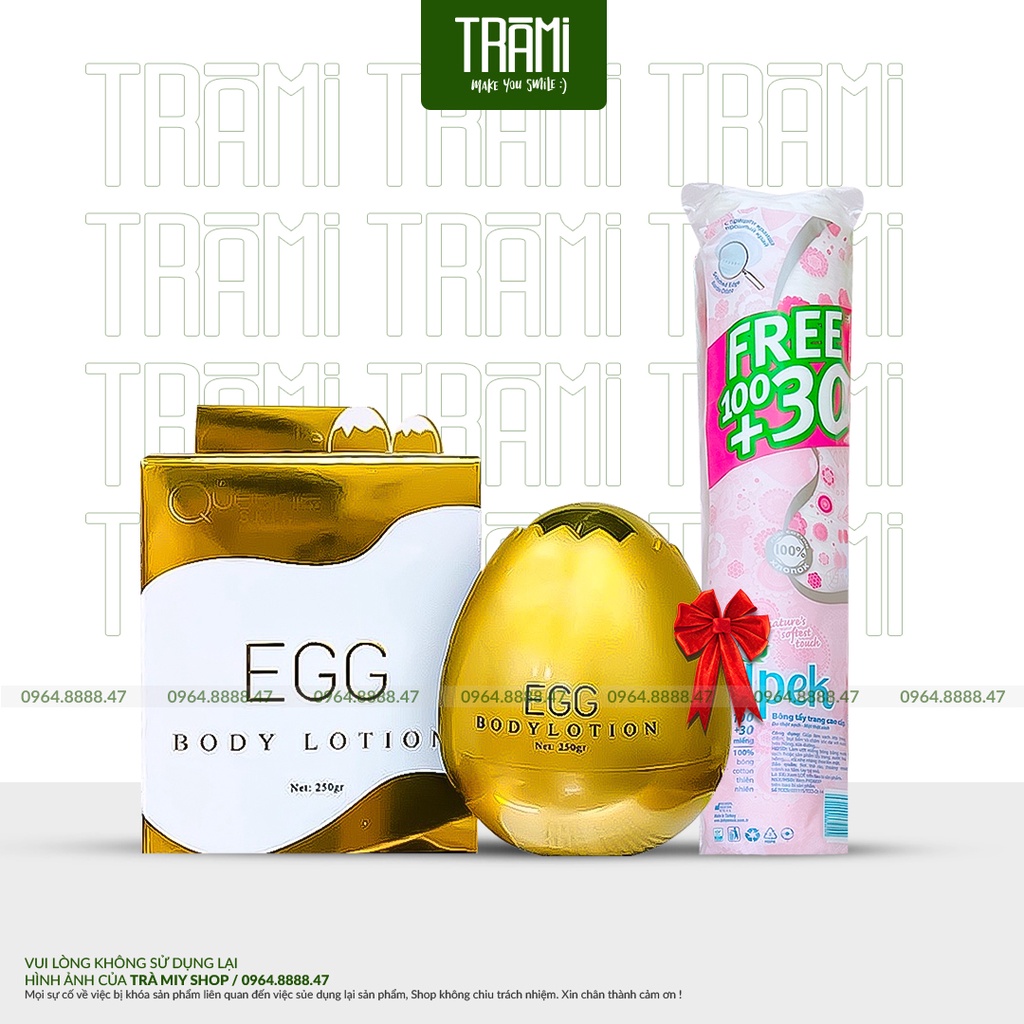 [CHÍNH HÃNG + QUÀ TẶNG] Kem Trắng Da,Dưỡng Ẩm Body Trứng Vàng Queenie Skin 250 gram.