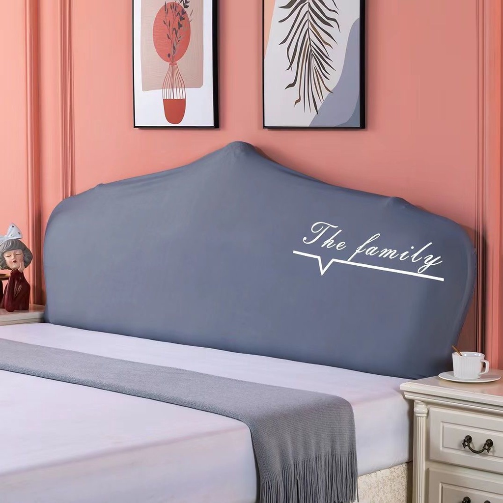 Vỏ Bọc Đầu Giường Gỗ / Giường Hình Bán Nguyệt Bằng Da Co Giãn Màu Trơn Phong Cách Châu Âu Thông Dụng