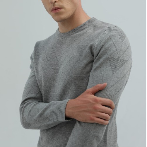 Áo len nam BILUXURY màu ghi sáng - ALRT011GHS - ALRS007DEN | BigBuy360 - bigbuy360.vn