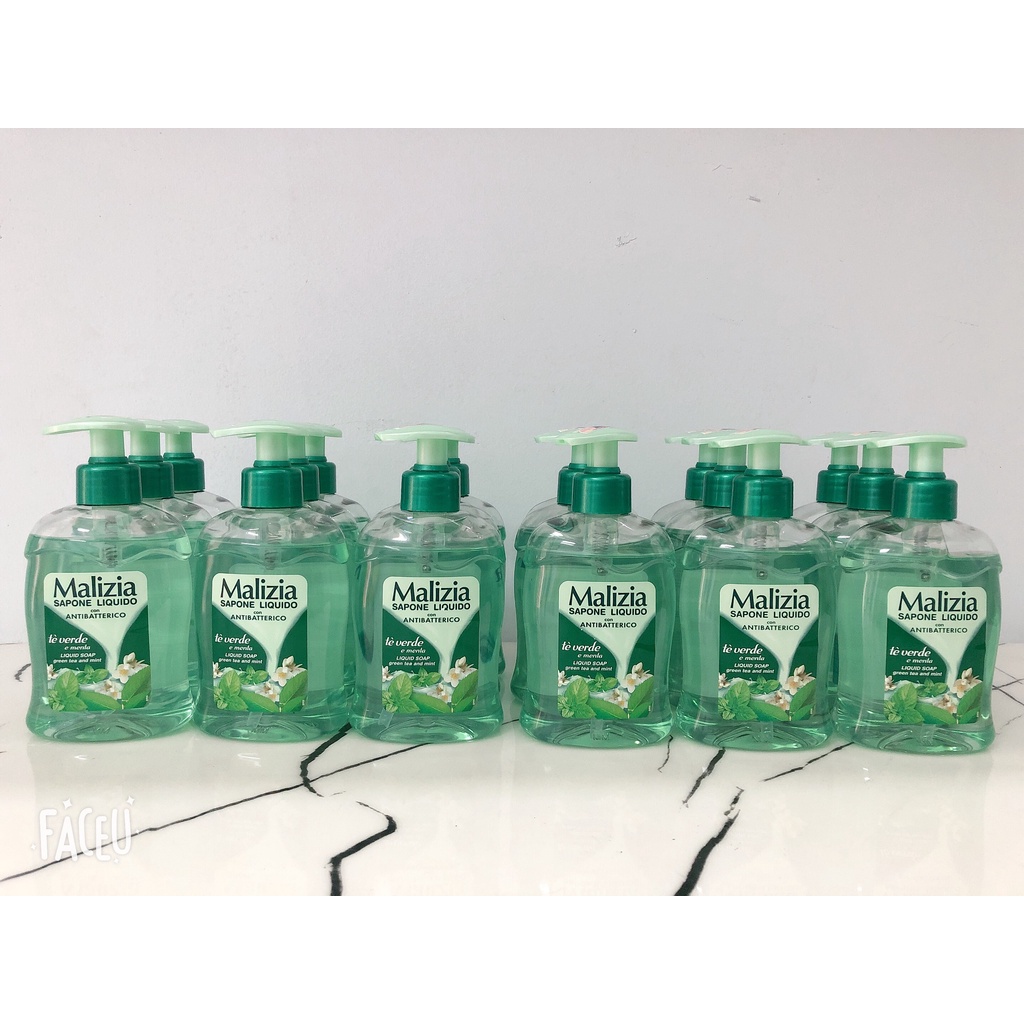 Nước rửa tay kháng khuẩn trà xanh và hoa nhài Malizia 300 ml