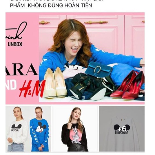 áo nỉ mickey HM