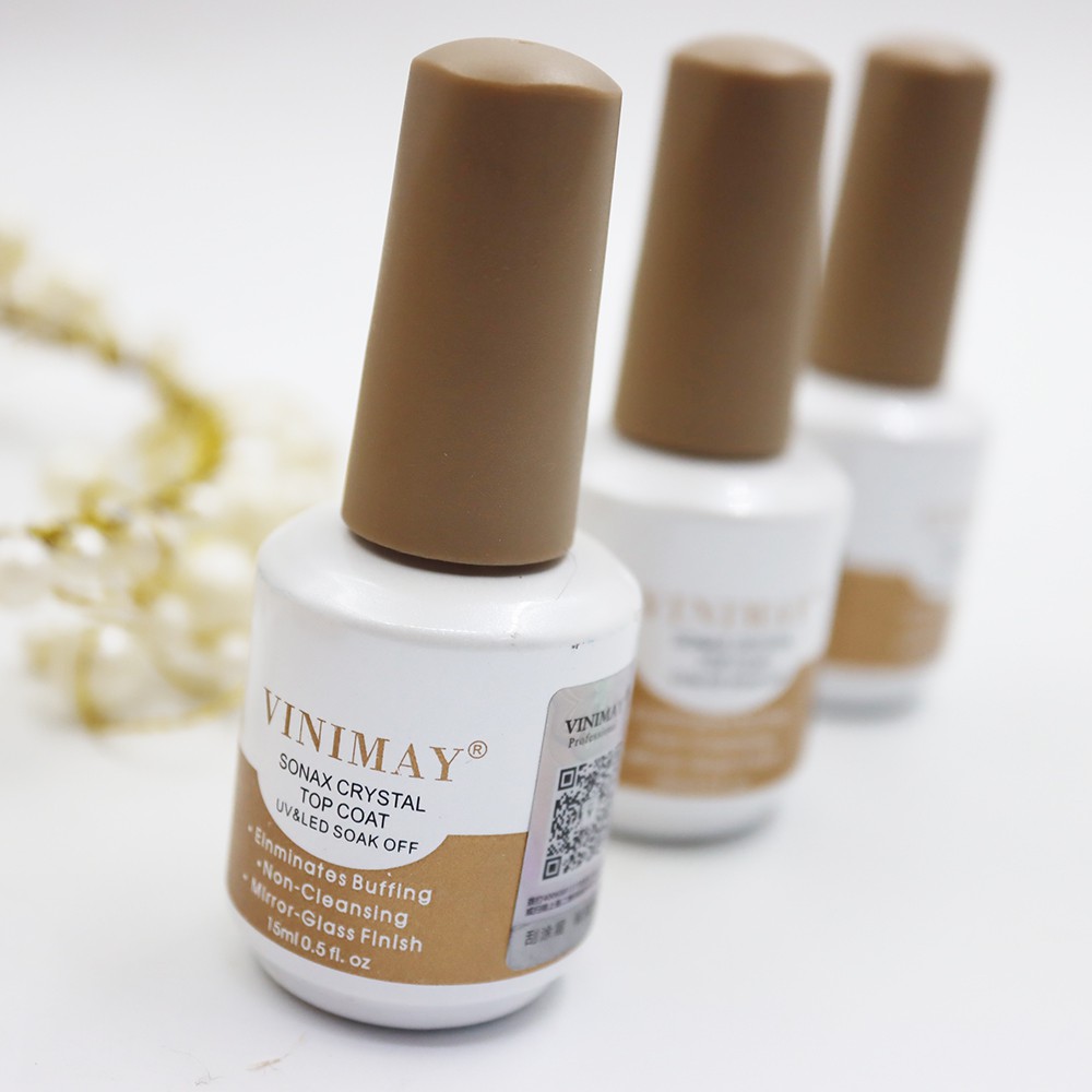 Top kim cương, top cường lực nail  Vinimay, giúp khoẻ bề mặt móng15ml