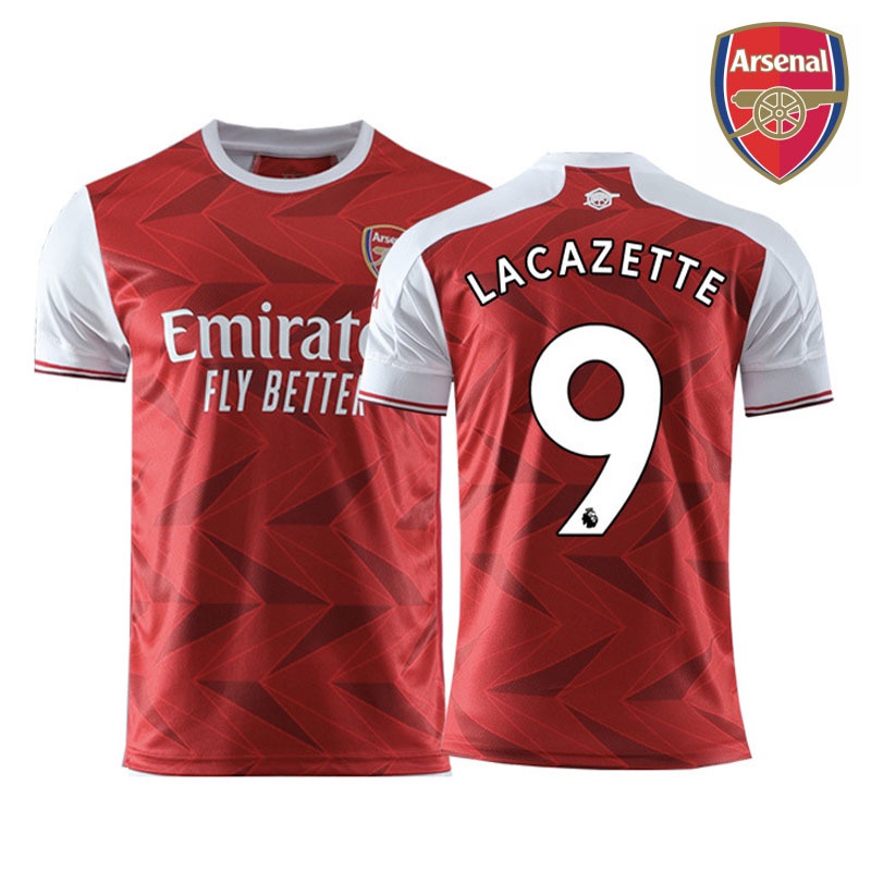 Áo Thun Đá Banh Đội Tuyển Arsenal 2020-2021 Câu Lạc Bộ Lacazette Ozil Aubameyang TShirt Plus