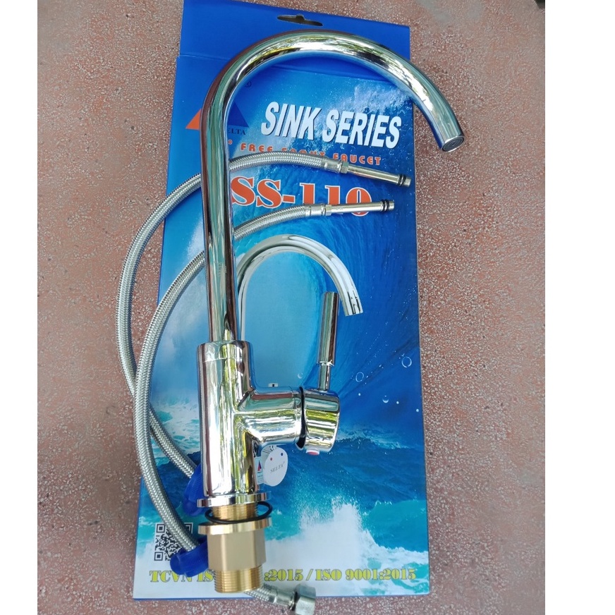 Vòi rửa bát nóng lạnh cắm chậu SELTA SS-110