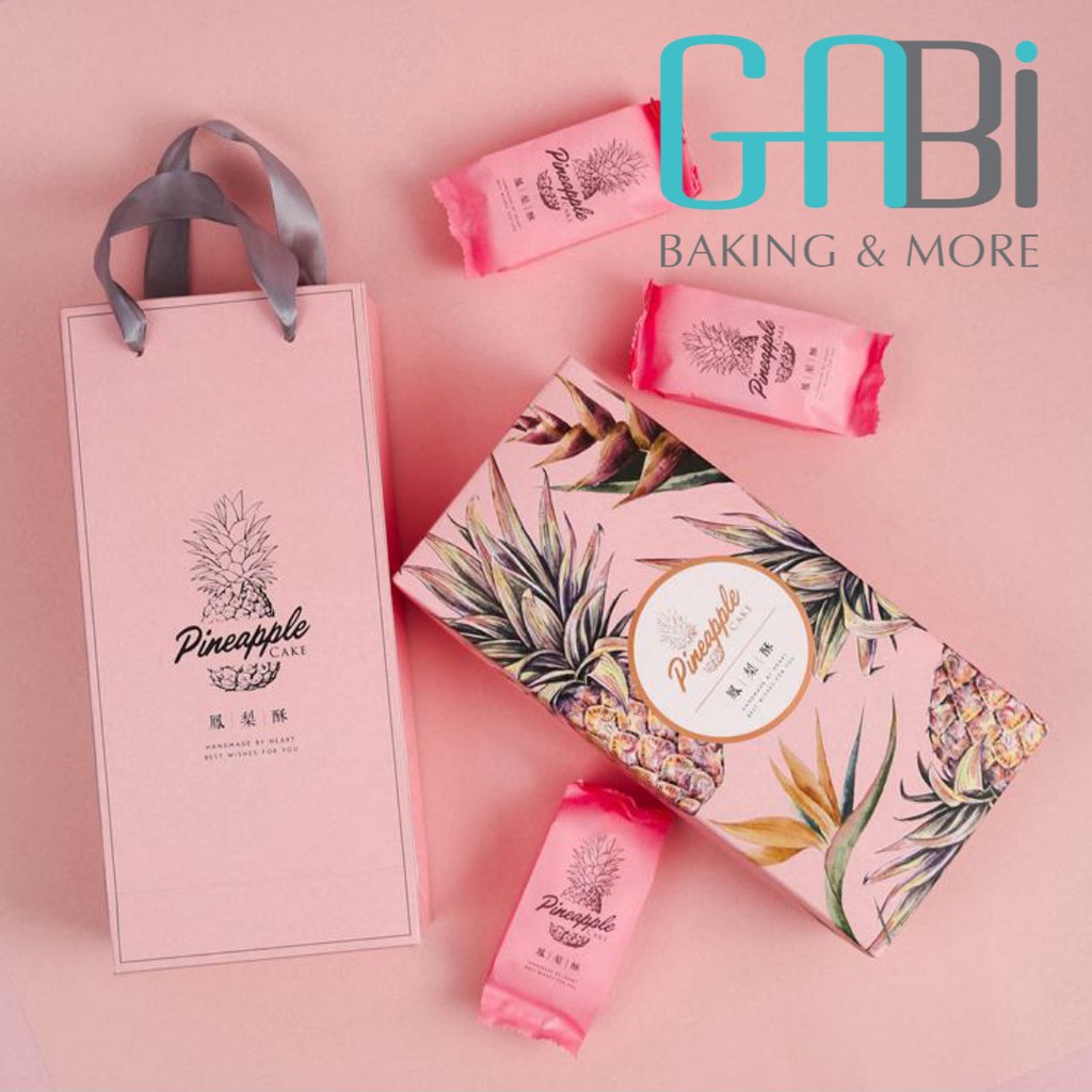 Set hộp+túi đựng bánh quy, bánh dứa