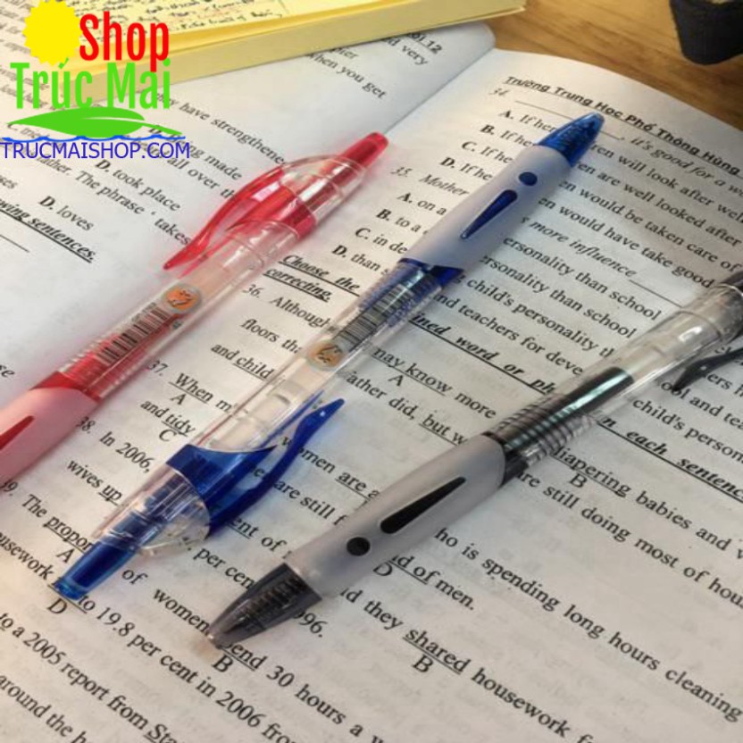 Bút bi gel bấm M&amp;G 1163( hộp 12 chiếc)