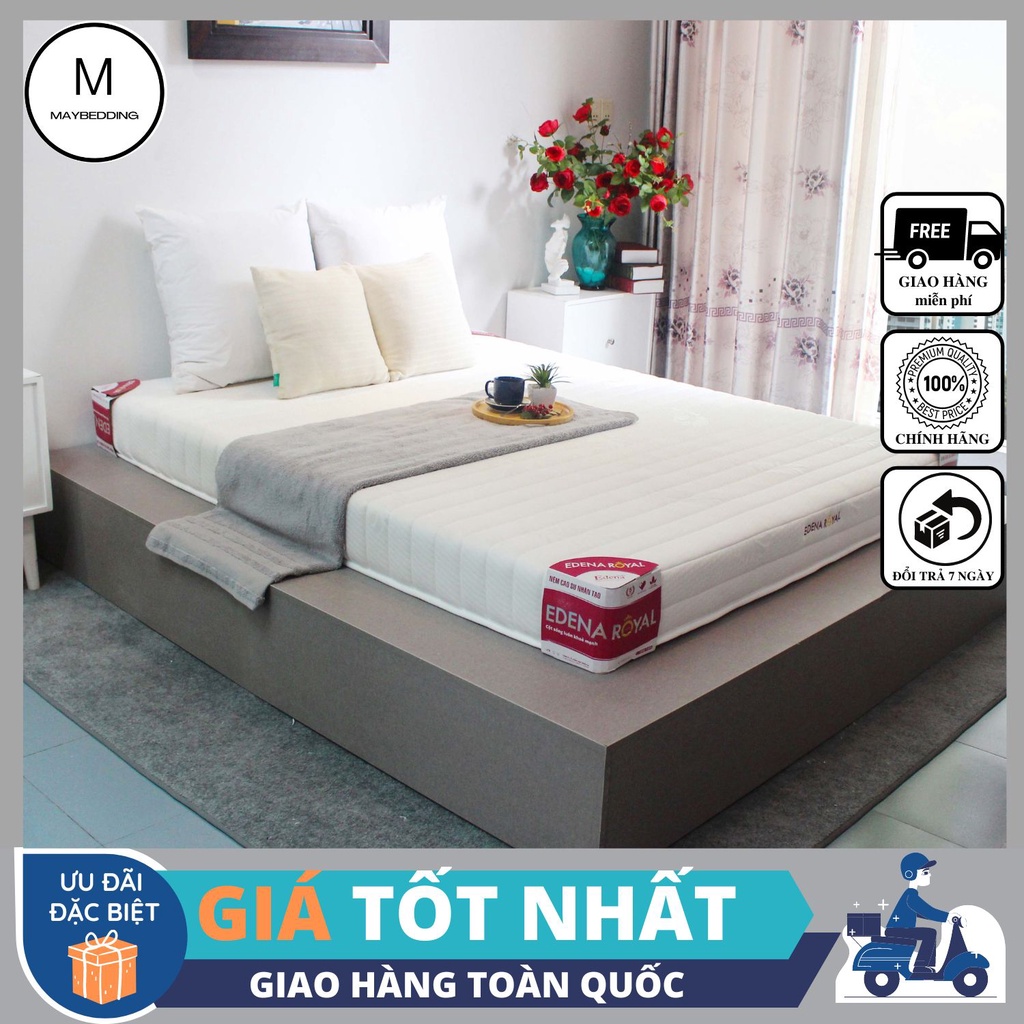 Nệm Edena Royal, Cao su nhân tạo Edena - Cao Cấp, Chính Hãng - Nhiều lỗ thông thoáng in Maybedding