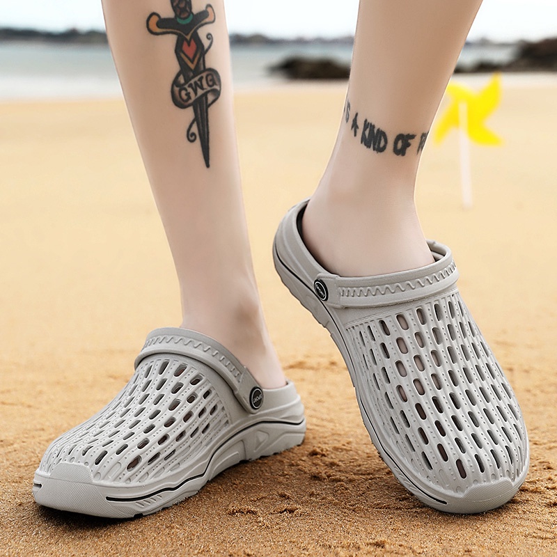 [JINTOHO] Dép Đi Biển Nửa Đế EVA Nhẹ Chống Trượt Chống Nước Thời Trang Cho Nam