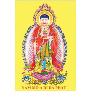 Tranh đính đá toàn bộ tự làm-Tranh phật a di đà