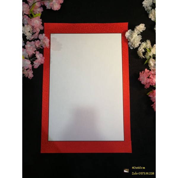 Biểu lụa viết thư pháp 40x60cm