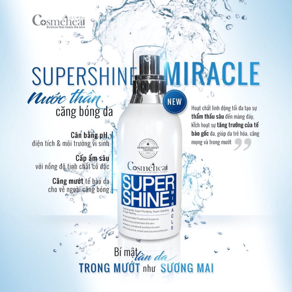 Nước thần căng bóng da CosmeHeal Supershine Miracle 50ml Hàn Quốc