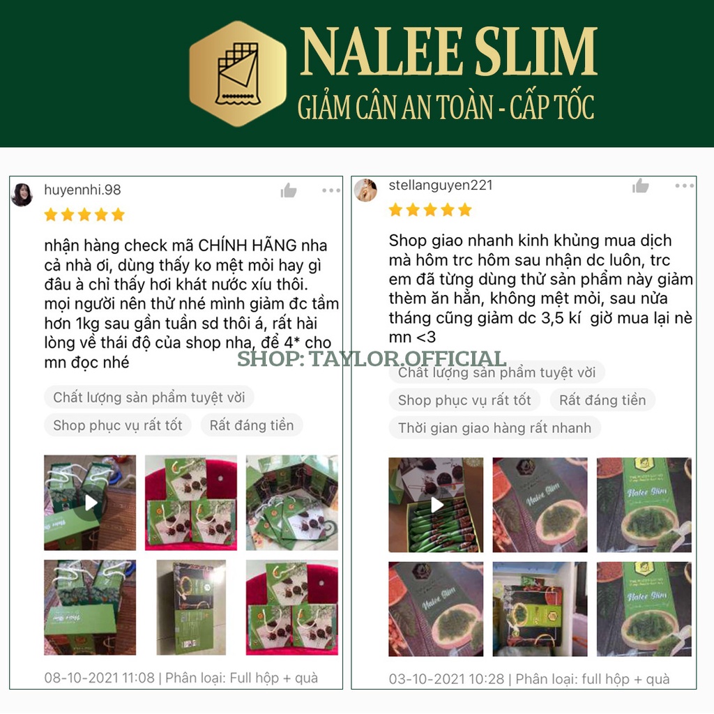 Cacao Nalee Slim giảm cân nhanh cấp tốc detox ca phê không phải thuốc giảm cân