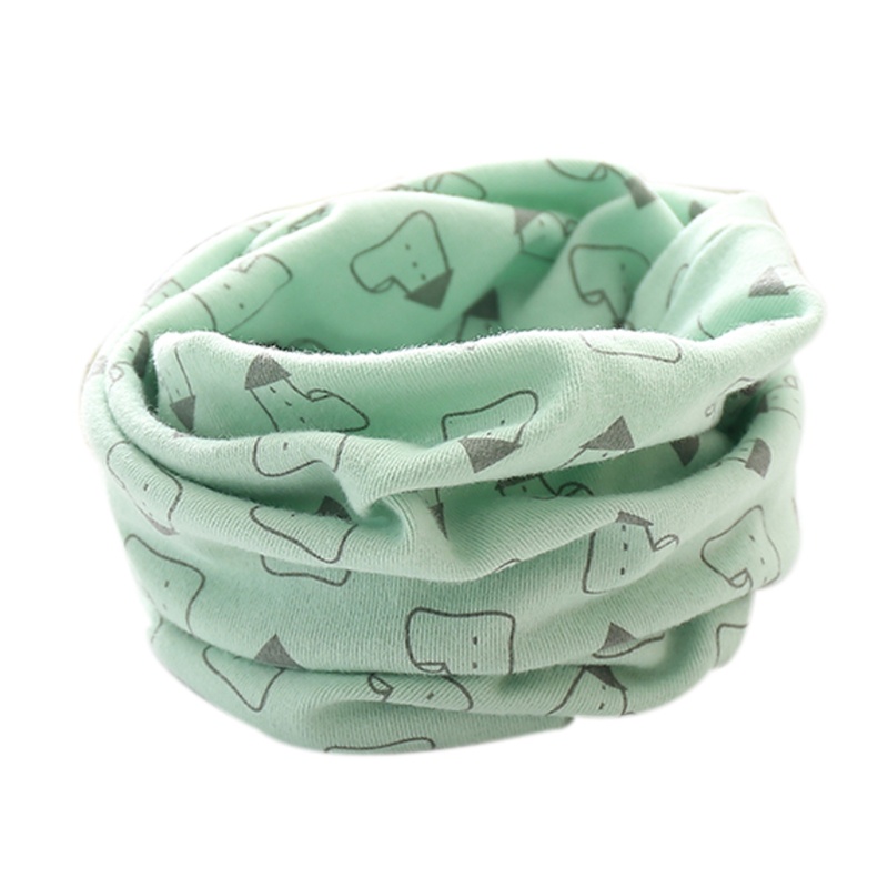 Khăn Choàng Cổ Cotton Họa Tiết Hoạt Hình Xinh Xắn Dành Cho Bé
