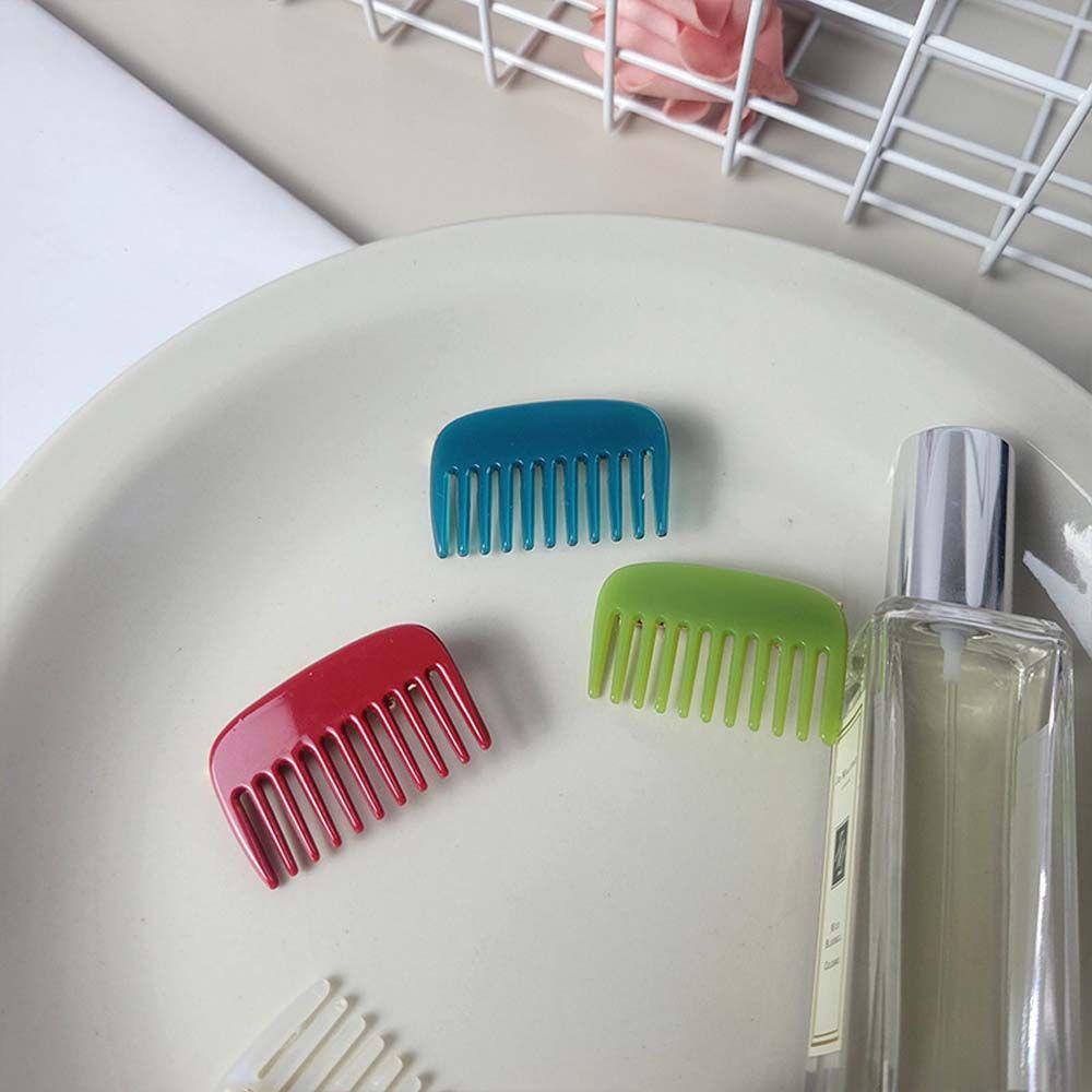 Kẹp Tóc Hình Lược Nhỏ Màu Sắc Kẹo Ngọt Dễ Phối Đồ