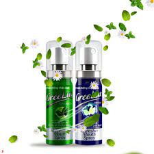 Xịt thơm miệng Greelux Thảo Dược chai 12ml hương bạc hà khử mùi hôi miệng Gree Lux